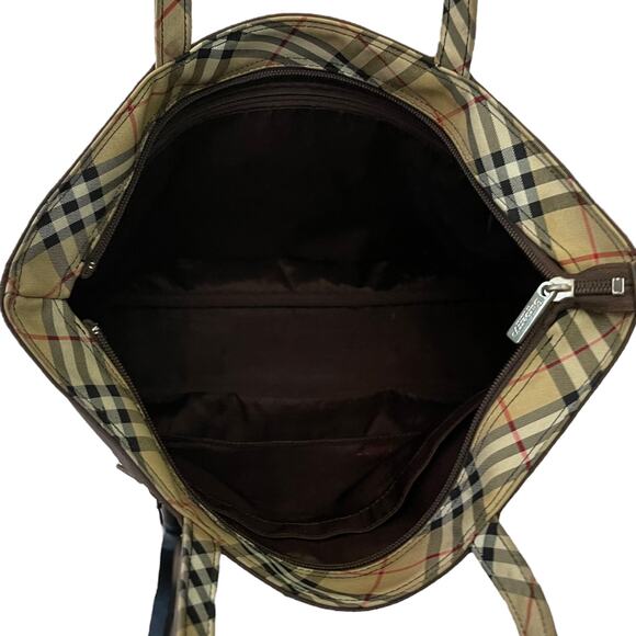 Burberry Brown Nova Check Tote - Picture 5 of 11